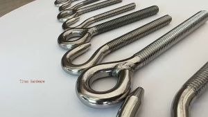 5pcs Eye Bolt 304 Stainless Steel Sheep Eye screw Bolt Ring Hook with 5pieces nuts