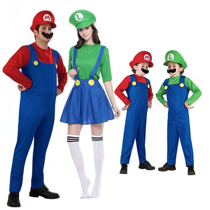 Rabbite Super Mario Costume for Kids Baby Luigi Brother Halloween ...