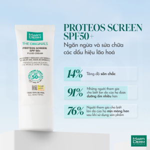 Kem Chống Nắng MartiDerm Proteos Screen SPF 50+ Fluid Cream (40ml)