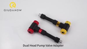 Dual Head Bicycle Pump Nozzle Hose Adapter Bike Valve Convertor F/V A/V Schrader/Presta Valve Adapter for Cycling Equipment