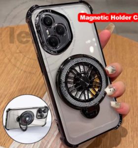 Case Realme 15 Pro Plus Pro+ 15T 5G Realme15Pro 5G Case with Magnetic Stand Holder Soft Shockproof Clear Luxury New Design