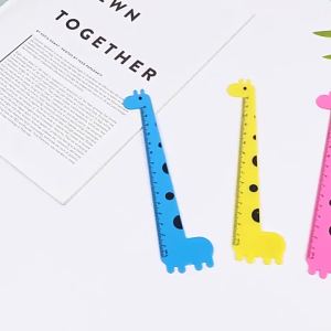 Combo 5 Thước Kẻ Hoạt Hình Dễ Thương 15cm Thước Nhựa Học Sinh pcs