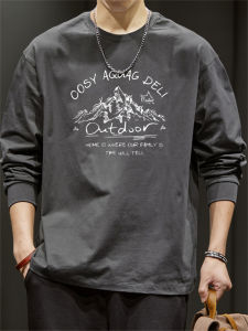JIANMUJI | Heavyweight Cotton Loose Fit Long Sleeve T-shirt 260g