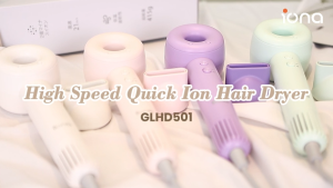 IONA Hair Dryer | High Speed Silent Quiet Ionic Low Noise Light Weight Quick Dry Hairdryer - GLHD501