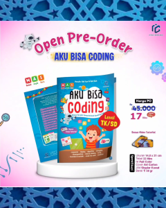 Buku Anak Aku Bisa Coding Level TK SD BONUS VIDEO Tutorial Belajar Berpikir Komputasional Sambil Bermain Penulis Kak Ayu dan Kak Diah Penerbit Intan Cemerlang