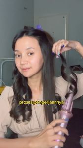 MAIMEITE Catokan rambut Otomatis Catokan Keriting Otomatis Ceramics Curly Libra Hair Curly 25mm