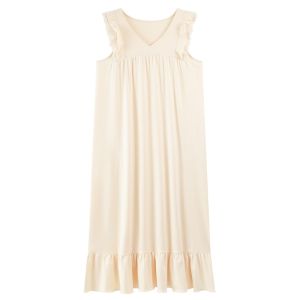 Váy ngủ MiiOW nữ làm bằng cotton nguyên chất dáng rộng cỡ lớn không tay