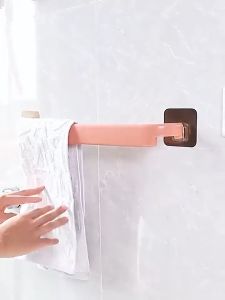 Pengantung Tuala Bilik Mandi Towel Holder Rack Wall Mounted Towel Hanger Bathroom Storage Cupboard Door Bath  免打孔浴室毛巾架