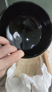 Bát CW mùa đông đen cốt sỏi hàng full hộp gốm Nhật🎌🎌🎌