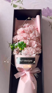 《SG Local stock》Teachers day gift  Birthday holiday never fade Bouquet of rose Carnation Soap flower