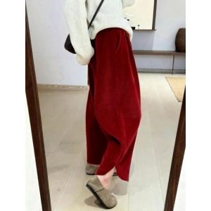 FLICBS | Plus Size Retro Loose Fit Corduroy Trousers