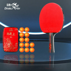 Double Fish | Ready-to-Use Beginner-friendly Ping Pong Rackets 2 Pieces