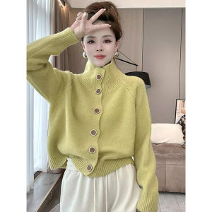 Stylish Fashionable Korean Style Lazy Wind High Collar Knitted Sweater