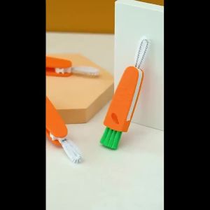 ZEO Multifunctional Cup Lid Cleaning Brush Cup Cover Lid Cleaner Mini Cute Carrot Cleaning Brush