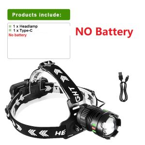 Ultra Powerful LED Headlamp Super Bright Long Range 1500M Head Flashlight Rechargeable Headlight for Fishing Hunting