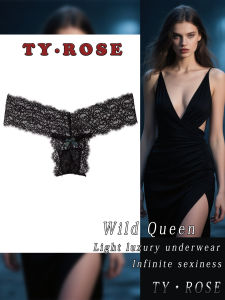 Quần Lót Ren Gợi Cảm Cho Nữ Cạp Thấp Thêu Lỗ Đen Lụa Không Đường May Dây Thắt Nơ Kiểu Butterfly Phong Cách Ngọt Ngào