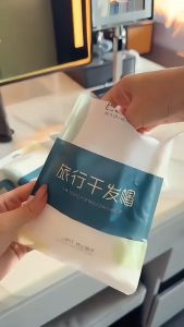 Disposable Travel Dry Hair Cap Absorbent Women Portable Thickened Shower Washing Wiping Hair Head Towel Rambut Kering