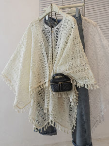 AIYITI | Vintage Ethnic Lace Fringe Plus Size Poncho