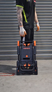 KENDO 90804 2 in 1 Convertible Hand Truck Trolley 7KG Foldable Trolley for Keeping in Car