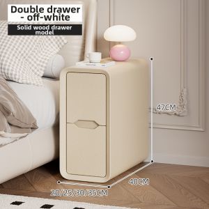 ZHUSHANXIA | Cream Style Ultra Narrow Bedside Cabinet