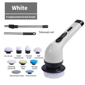 OLOEY | Electric Cleaning Brush Electric Spin Cleaning Scrubber Electric Cleaning Tools Parlour Kitchen Bathroom Cleaning Gadgets