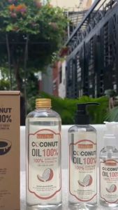 Dầu dừa ép lạnh nguyên chất giữ nguyên dưỡng chất giúp dưỡng da tóc rạn da tẩy trang - freshfood&cosmetic