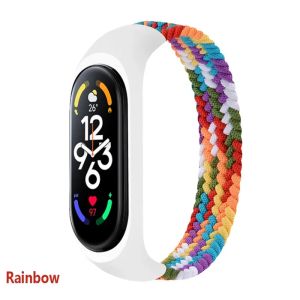 Bracelet for Xiaomi Mi Band 6 7 Strap Nylon Braided Solo Loop Pulseira Bracelet Miband5 Wristband Belt Mi Band 5 4 3 6 Correa