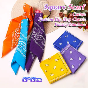 LoviRa Cotton Fashion Hip Hop Classic Handkerchief Square Scarf Headband Suitable for Men and Women