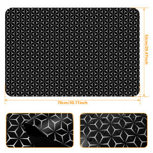 Induction Cooktop Protective Mat Stove Cooktop Silicone Anti-Scratch Protector Pad Heat-Resistant Non-Slip Counter Protect Mat
