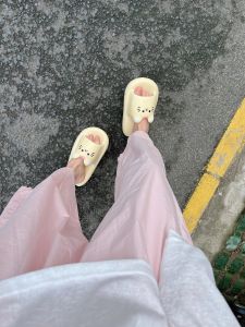 Cat Slippers Womens Summer Outwear Cartoon Cute Flip-Flops Shit Feeling Eva Thick Sole Non Slip Indoor Sandals