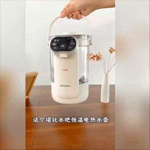 Botol Air Elektrik 3L Kapasiti Besar dengan Kaca Borosilikat Tinggi dan Kunci Kanak-Kanak Keselamatan