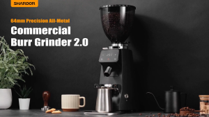 Máy xay hạt cà phê Espresso chuyên nghiệp lưỡi dao Flat Burr 64mm - Chuyên nghiệp dùng cho quán cà phê. Thương hiệu Anh Quốc cao cấp Shardor BD-CG305 - HÀNG CHÍNH HÃNG