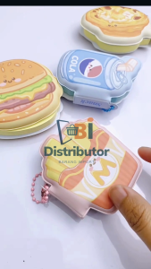 Sticky Note Karakter Lucu 80 Lembar Mini Sticky Notes Dengan Rantai Gantungan Bentuk Makanan Notebook Kecil Dengan Bantalan Empuk Squishy DBI