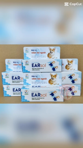 Earsol - BOSSEN - Dung dịch nhỏ tai giảm viêm tai nấm tai rận tai cho chó mèo - Tuýp 10g