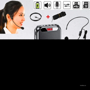 COD TaffSTUDIO Microphone Mic Mik Speaker Pinggang guru mic tour guide Bluetooth Megaphone K6