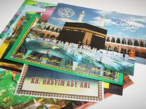 Lukisan Kaligrafi Pemandangan 3 Dimensi Dan 5 Dimensi Cantik Mewah Uk 40*60 Cm Kado Ulang Tahun Hampers Gift Hiasan Dinding