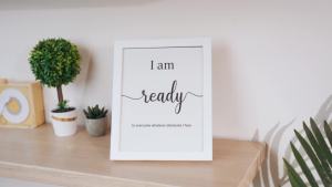 9 Pieces Inspirational Motivational Office Bedroom Wall Art Daily Positive Affirmations for Men Women Kids Posters Inspirational Quotes Sayings Wall Decor (Black)