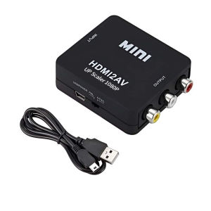 1080P HDMI-Tương Thích Với Hộp Chuyển Đổi AV RCA Có Cáp USB NTSC PAL Hỗ Trợ Cho Máy Chiếu PC HDTV Bộ Chuyển Đổi HDMI2AV