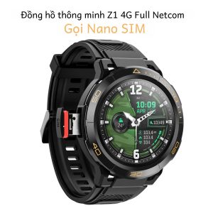Đồng Hồ Thông Minh Z1 Android OS 4G Dành Cho Nam Nữ RAM 8GB ROM 128GB Chip Lõi Tứ Hỗ Trợ LTE Camera WiFi GPS Màn Hình AMOLED HD Chức Năng Theo Dõi Sức Khỏe