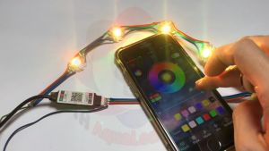 Controller bluetooth RGB dùng App điện thoại điều khiển Đèn LED 3 kênh có chức năng hẹn giờ kết hợp chế độ phối màu xịn