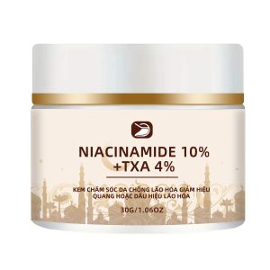 Kem Chống Lão Hóa Niacinamide 10% + TXA 4% Cho Mặt Và Cổ - Làm Săn Chắc Nâng Cơ Làm Sáng Dưỡng Ẩm Dùng Được Cho Cả Nam Và Nữ Mọi Loại Da