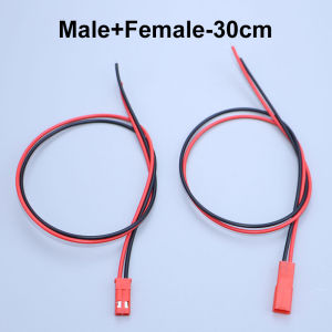 YanXi 22 AWG JST Plug Connector Terminals Male Female 2Pin Plug Wire Cable For LED Lamp Strip RC Toys Battery Adapter 10/30cm ﻿