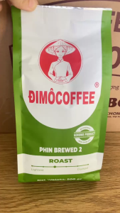 ĐIMÔCOFFEE Cà Phê Bột Rang Xay Phin Chế Phin 2 Vị Dịu Êm Tinh Tế Túi 500g