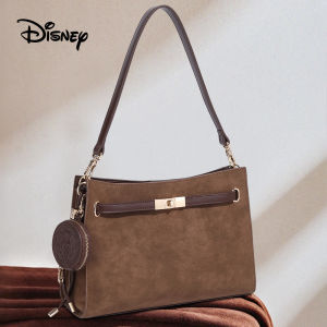 [Retro Coffee Color] Disney Co-branded Womens Crossbody Bag Large Capacity Designer Shoulder Bag Autumn and Winter Caramel Tote Fashionable and Versatile