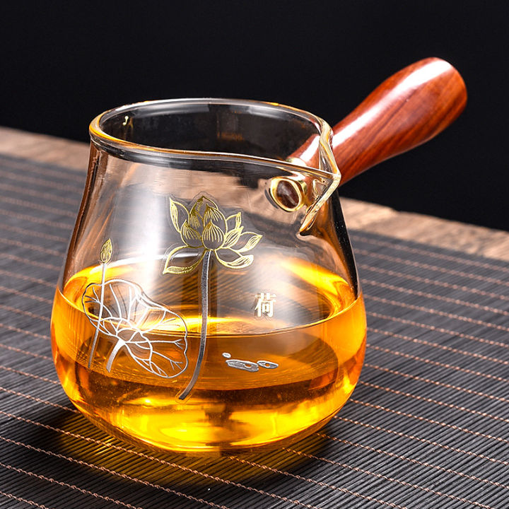 Tách Trà Thủy Tinh Dày Chịu Nhiệt Sáng Tạo Có Tay Cầm Bên Hông Bộ Lọc ...