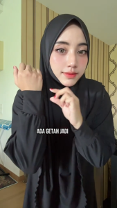 ALNOOR Set Mekah 3in1 Tudung Jubah Seluar Muslimah Wear Premium Moscrepe Stylish & Selesa Berpoket Clothing
