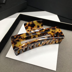 Large Size Grip Hair Volume More than Acetate Hairpin Hair Claw Leopard Print Elegant Large Grab Clip Internet Hot New Hair Claw South Korea