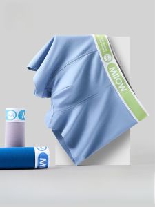 miiow | Mens Underwear Cotton Oyster Pattern Boxer Shorts Breathable Loose Fit Youth Mid Waist Elastic Comfortable Briefs