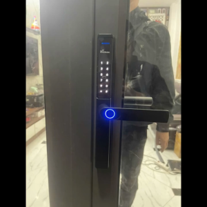 Khóa vân tay cửa nhôm Demax EL599 Lux BL chính hãng cao cấp hỗ trợ app wifi công nghệ Đức