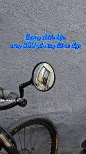 Gương Xe Đạp Gương Chiếu Hậu Gấp Gọn Xoay 360 Độ Gắn Tay Lái Xe Đạp KAVISOTA